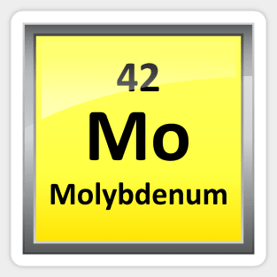 Molybdenum Periodic Table Element Symbol Sticker